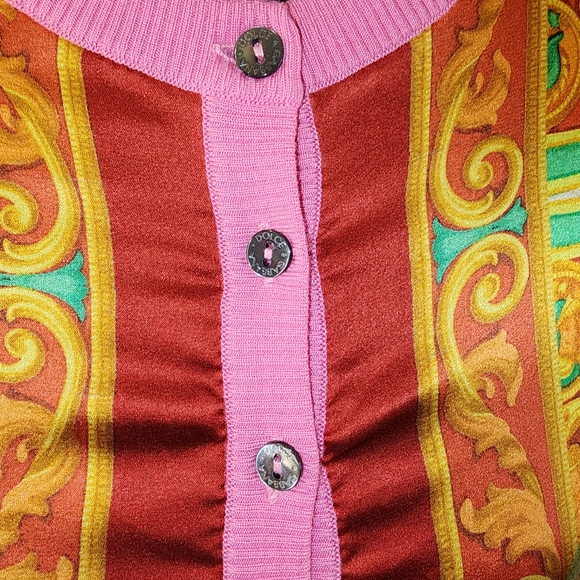 Dolce & Gabbana Printed Silk Panelled Cardigan. - Picture 4 of 15